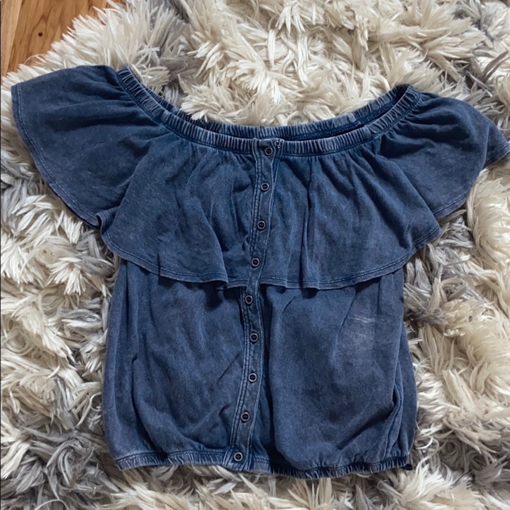 Off the shoulder crop top